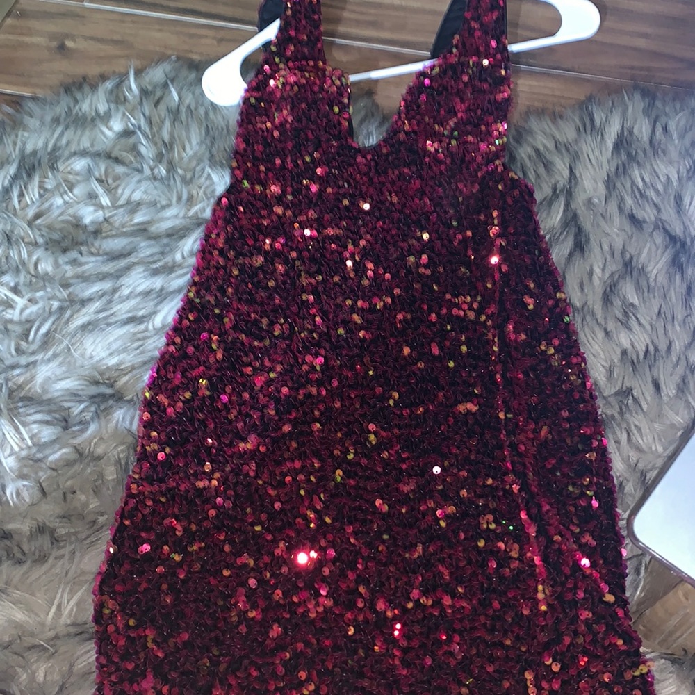 Game over sequin mini dress